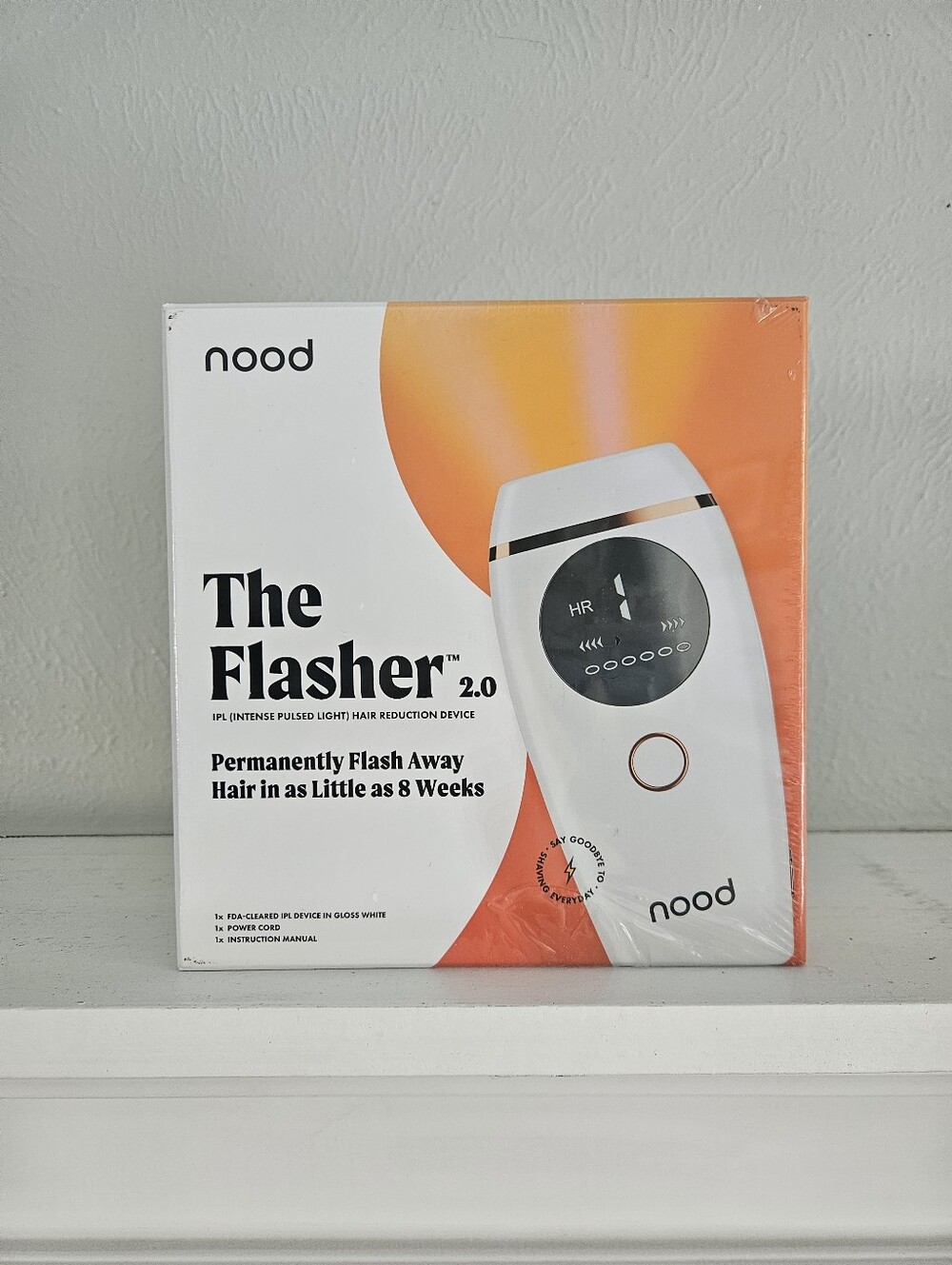 New In Sealed Box- Nood The Flasher 2.0 IPL Permanent Hair Removing Device